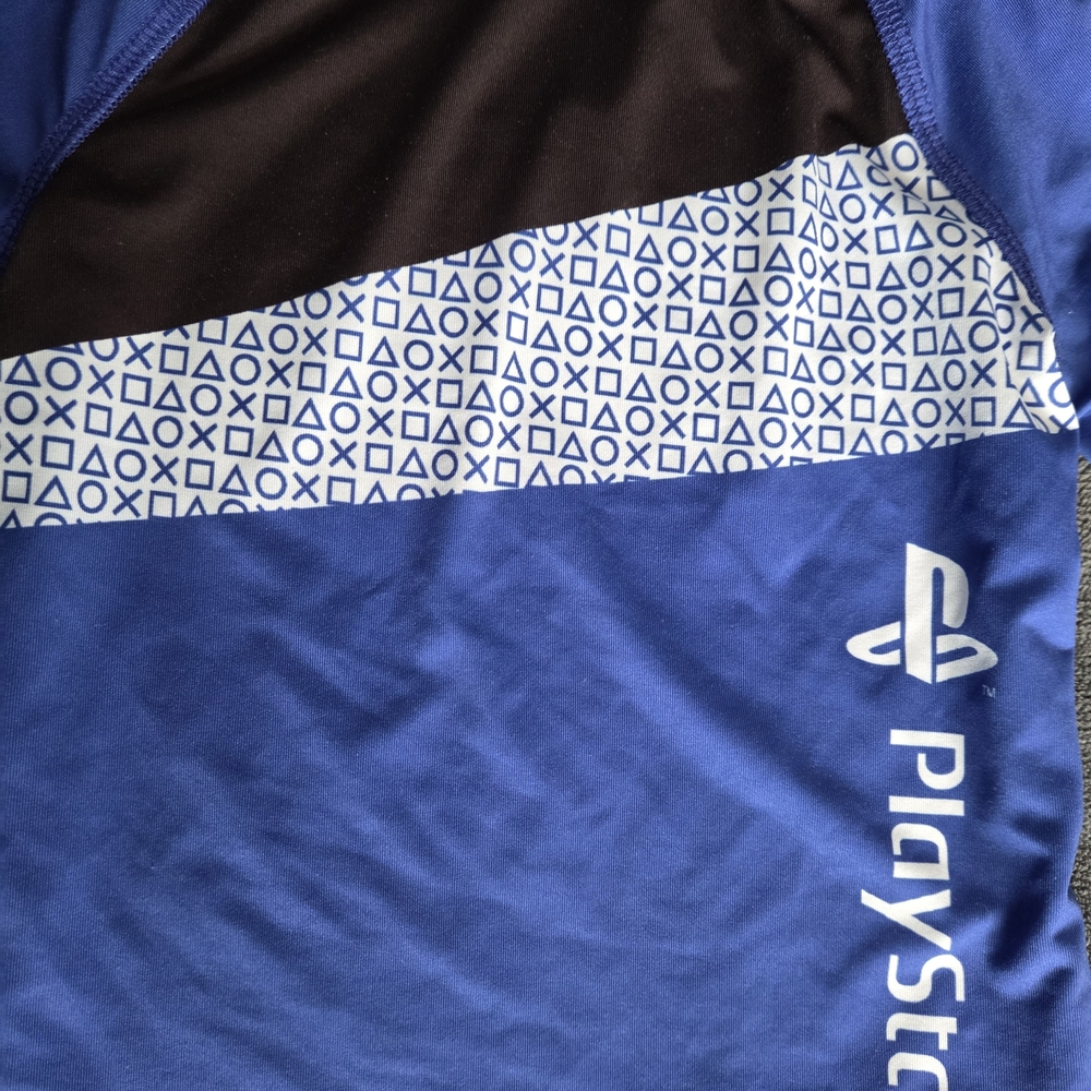 ☀️ 3/$15 - Sony Kids' Blue Rash Guard Swim Shirt - Picture 3 of 5